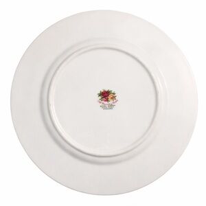 Royal Albert White Plate with Pink Floral Accent 8’’